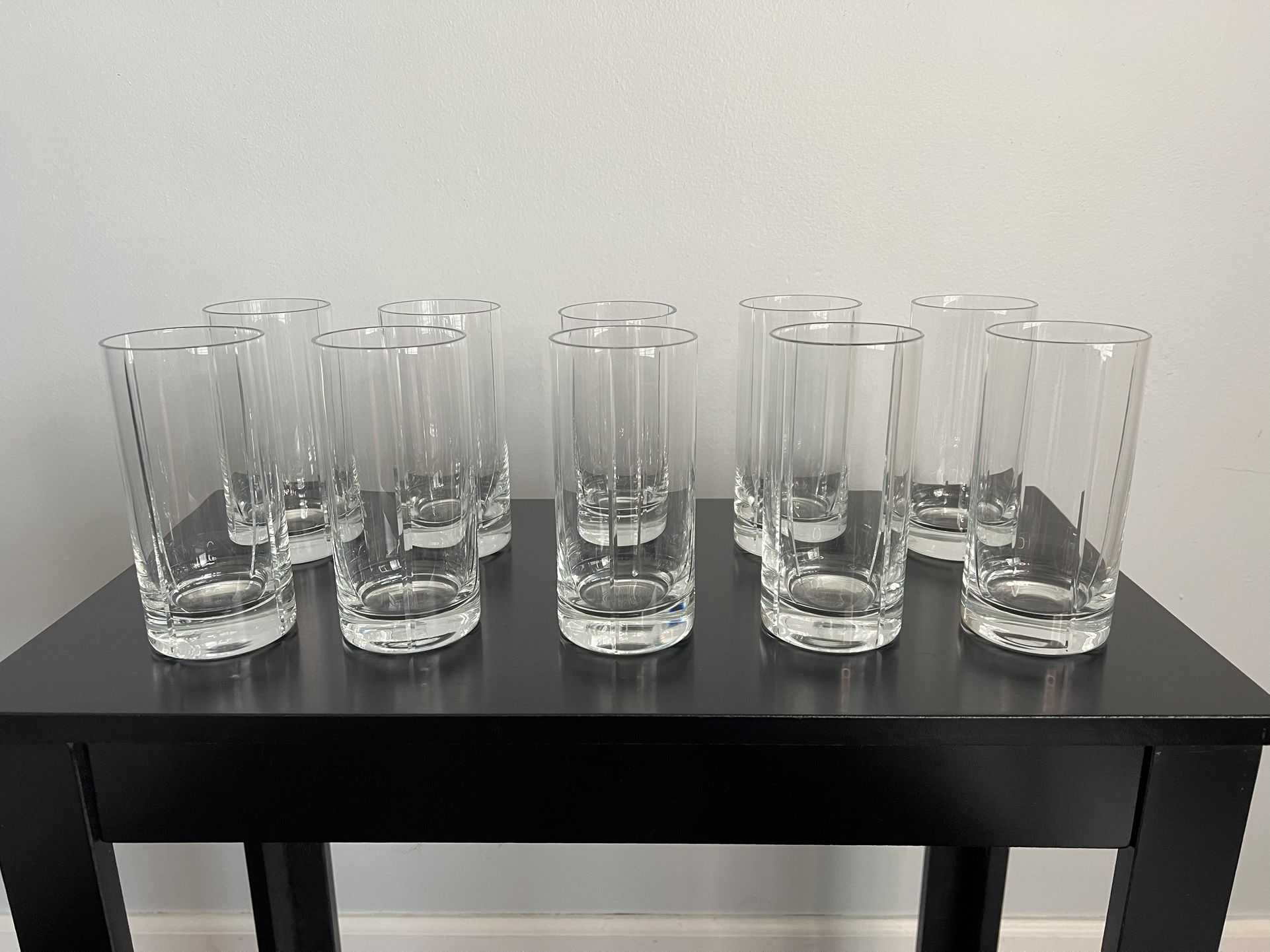 Crate & Barrel Gibson Crystal Highball Glass, Set of 10