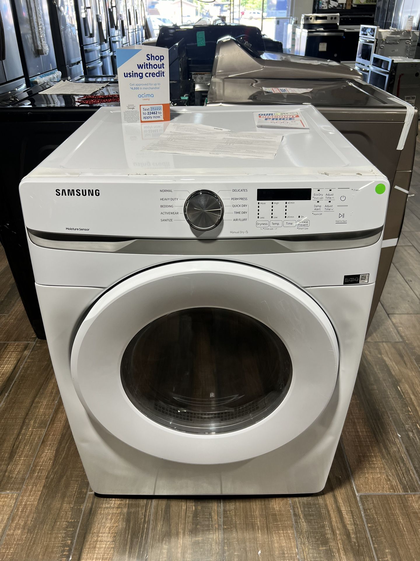 NEW SAMSUNG ELECTRIC FRONT LOAD DRYER 