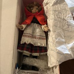 Little red riding Hood, porcelain doll