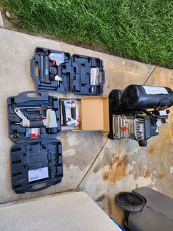 Alltrade compressor and nail guns