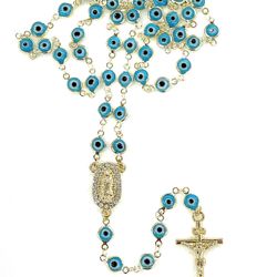 Evil Eye Rosary Gold Plated 