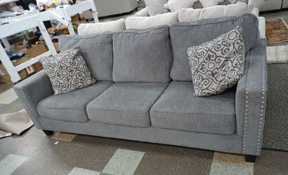 BRAND NEW Signature Design by Ashley ASHLEY EXCLUSIVE Barrali Sofa Fog Gray Item 1390438 for Sale in Atlanta GA OfferUp