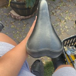 Used Bike Seat Small Rip On Logo But Still Works The Same