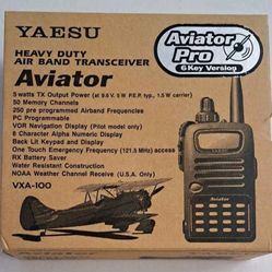 YAESU Aviator Pro VXA-100 Heavy Duty Air Band Transceiver