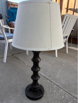 Table Lamp with Beige Shade – Works