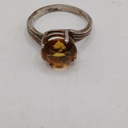 Vintage Citrine Ring, Size 9