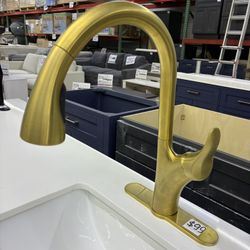 Kohler Simplice Pull-Down Kitchen Faucet Gold
