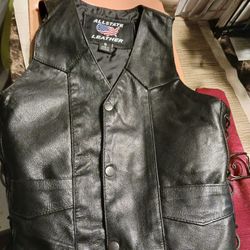 Kids Size Sm. Leather Vest 10 Firm Look My Post Alot Items