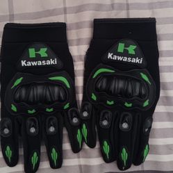 Kawasaki Motorcycle Gloves Brand New Never Used