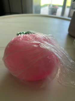 Giant grape and peach squishy