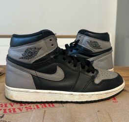 Air Jordan 1 high , shadow, grey/black, 8.5