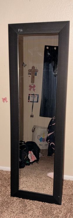 $10 Black Tall Mirror