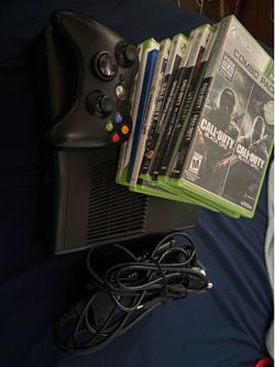 Xbox 360 with games