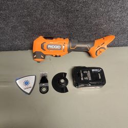 RIDGID 18V Cordless Oscillating Multi-Tool with 2.0 Ah Lithium-lon Battery