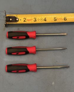 Snap-on Tools 3 pc Instinct® Soft Grip Mini-Tip Combination Screwdriver Set (Red)