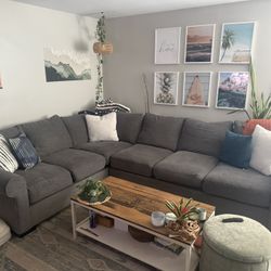 Living Spaces Aurora Sectional Couch