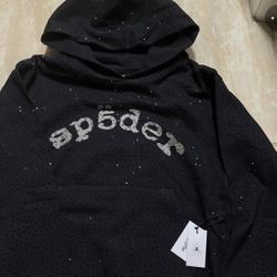 Rhinestone Spider Hoodie 