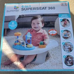4-in-1 SuperSeat 360 Activity Center Multi-use Booster Seat for Feeding and Play

