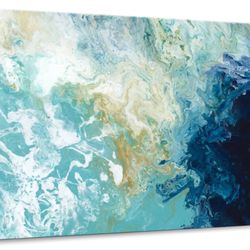 Blue Marble Canvas 27x54