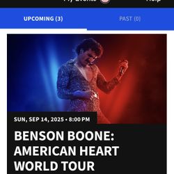 (2) Benson Boone Concert tickets- Lower Level