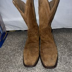 Men’s Tecovas Suede Boot Narrow Square Toe Size 8.5