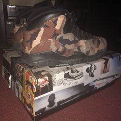 Air Jordan Retro 10’s CAMO/BLACK (size:8.5)