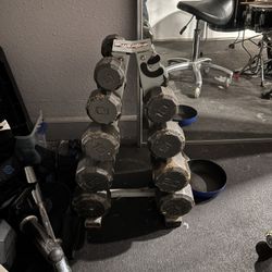 Used dumbbell rack