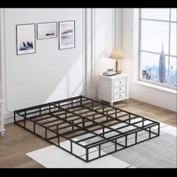 Queen metal Bed Low Frame 