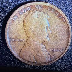 1909 PENNY ANTIQUE AU/ GREAT CONDITION  RARE HARD TO FIND 