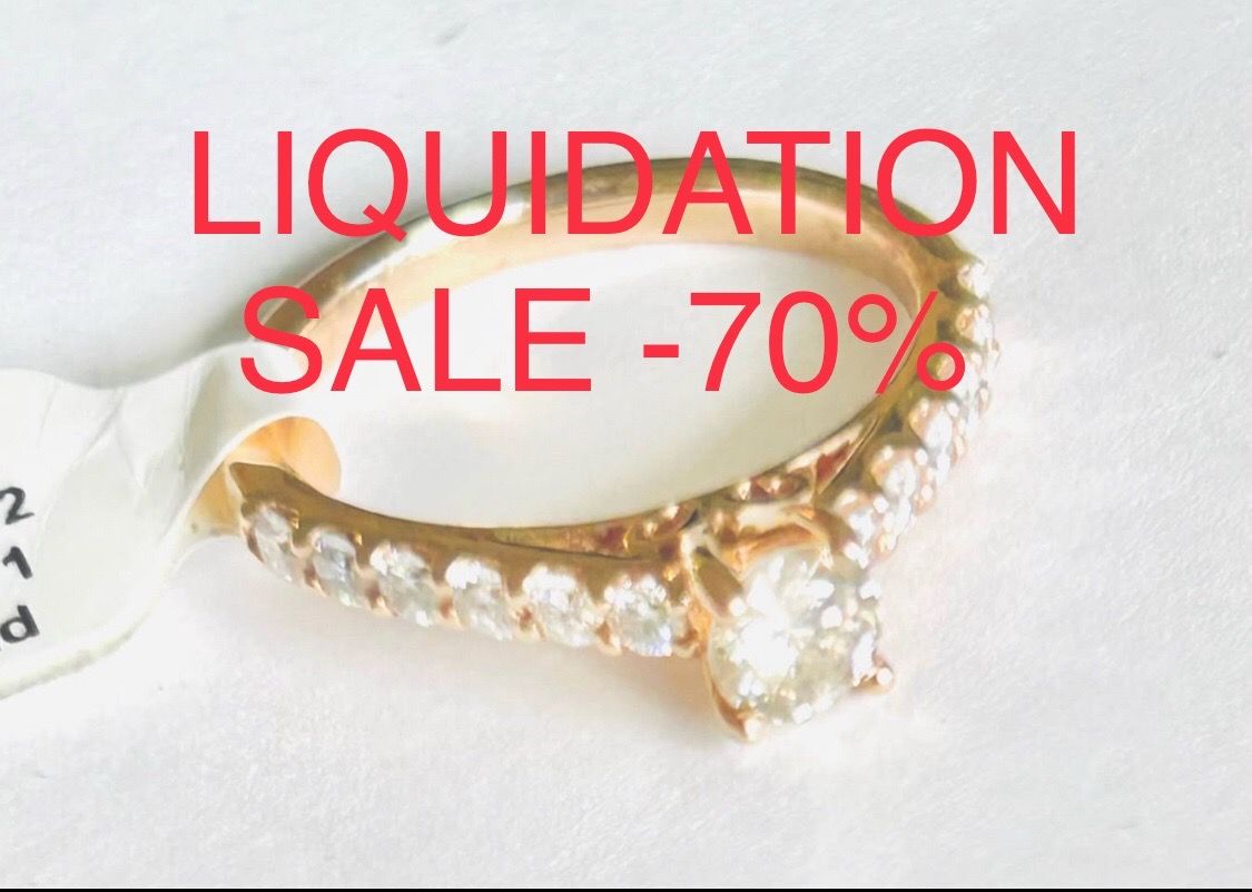 Engagement Ring 1 Carat Natural Diamonds RETIRING LIQUIDATION SALE -70% Find another at this price I’ll give you $400 Less