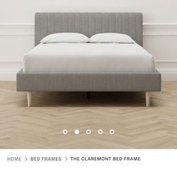 Brand New Queen Sized Bed For Sale (light Grey)