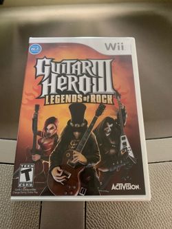 New Factory Seal Nintendo Wii Guitar Hero III Legends Of Rock