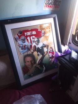 Joe Montana picture and frame