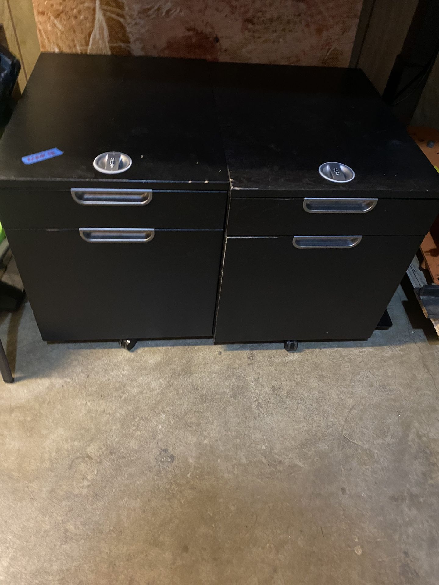 Two Office Filing Cabinets 
