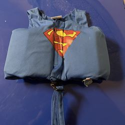 Superman Life Vest Size Child 3T-5T  Weight Range 30-45lbs