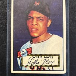 1952 Topps Willie Mays High End Aged Reprint 