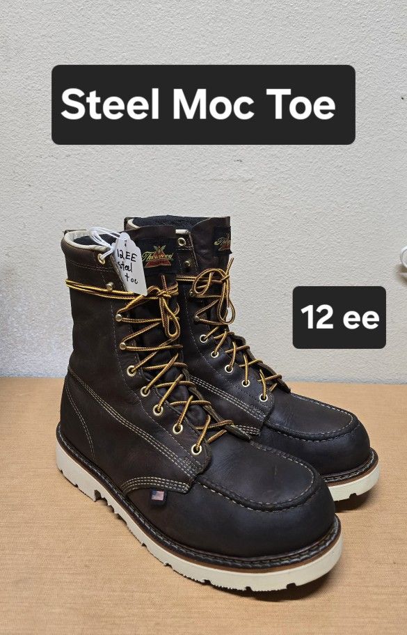 Thorogood Work Boot Size 12 ee STEEL MOC TOE