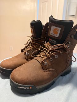 Brown Carhartt Soft Toe Work Boots – Size 10.5
