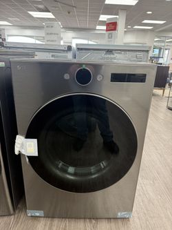LG - 7.4 Cu. Ft. Smart Gas Dryer with Steam and Sensor Dry - Graphite Steel Model: DLGX5501V