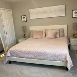 Dresser king bed 2 night stand End mirror 500