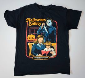 Steven Rhodes "Halloween Safety" graphic t-shirt men's size Medium