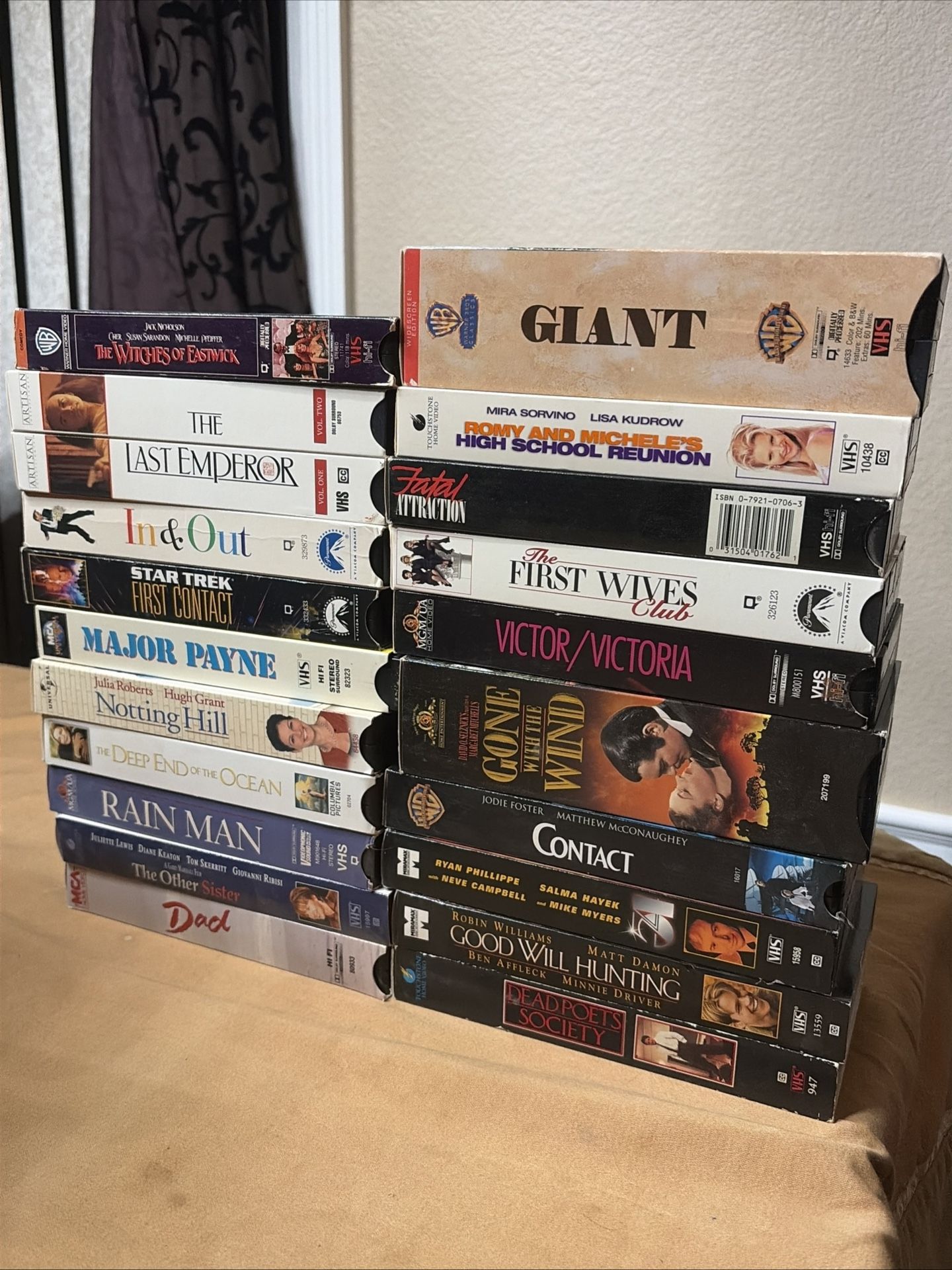 Lot of 20 Vintage 80’s 90’s VHS Tapes Mixed Bundle Hit Movies Action Comedy (D