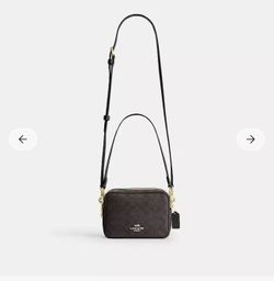 Coach Mini Carey Crossbody Bag In Signature Canvas NWT