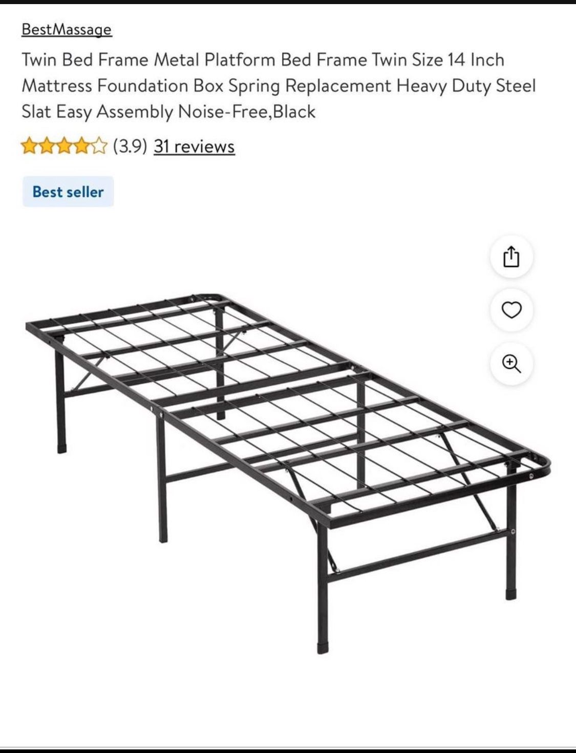 Brand New Twin Size Bed Frame Still In Box