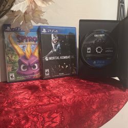 🎮 PS4 Game Bundle – Spyro Reignited Trilogy, Mortal Kombat XL & Call of Duty Black Ops III