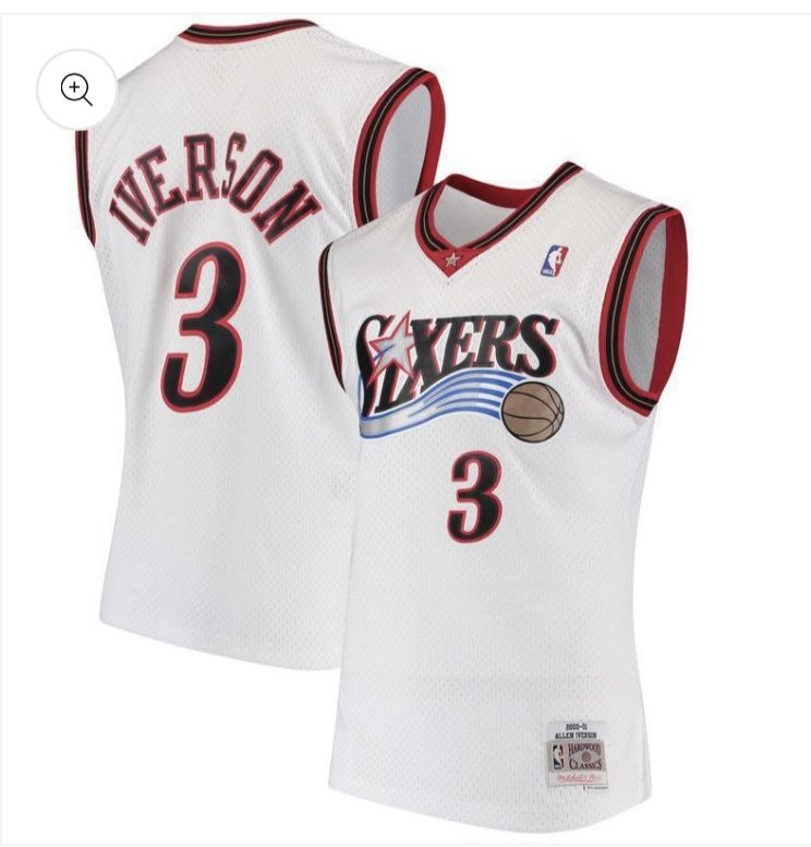 Allen Iverson Philadelphia 76ers Throwback Jersey
