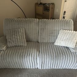 Grey Reclining couch Need Gone ASAP