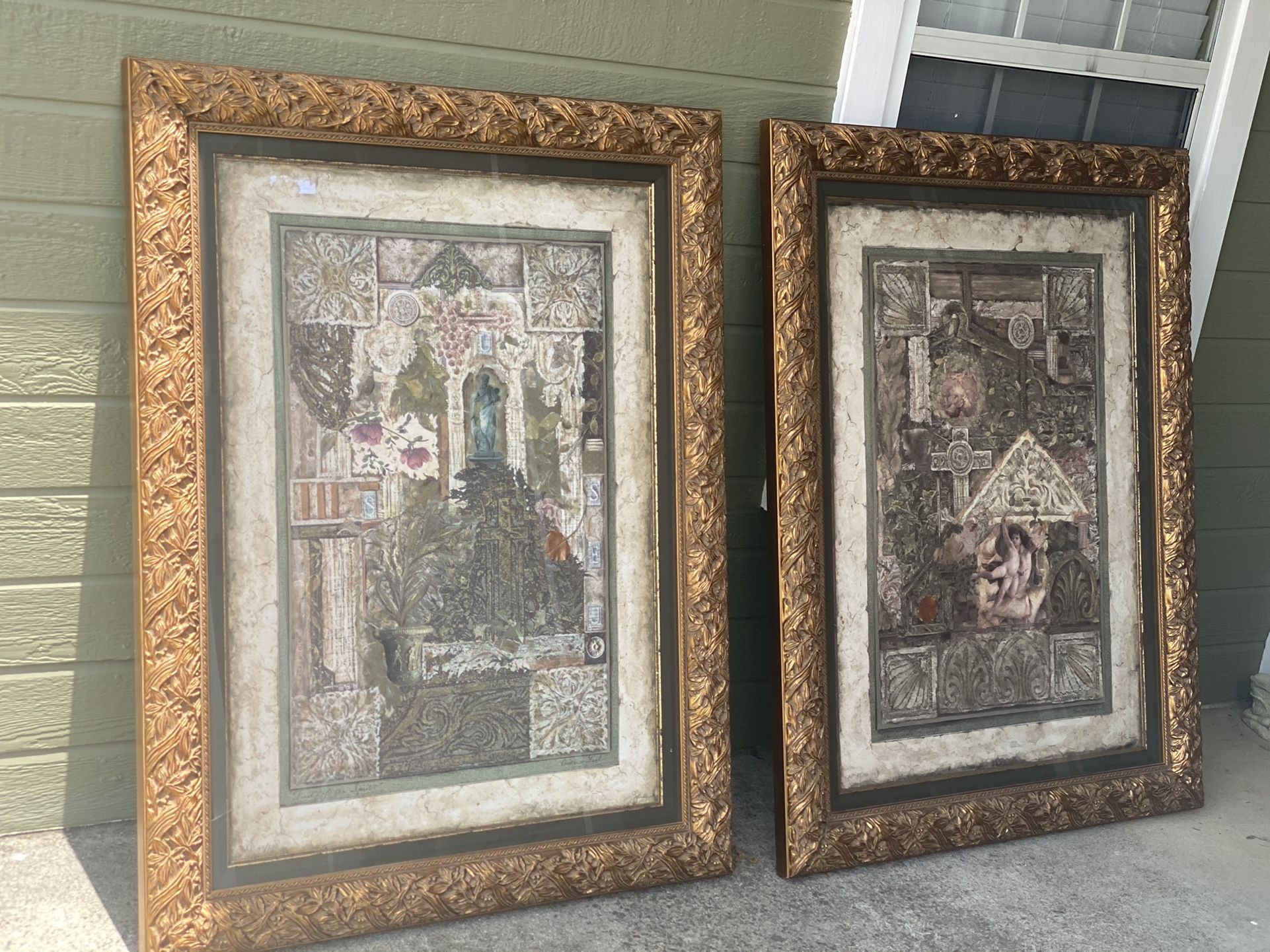 Pair Of Extra Large Paintings