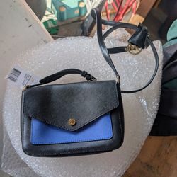 Michael Kors Greenwich Bicolor Small Flap Crossbody Bag