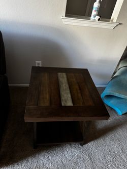 TV Stand and End Table and lamp